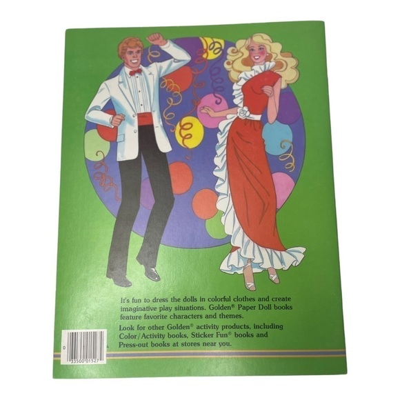 NWT Vintage 1984 Golden Barbie & Ken Paper Doll Book - Picture 7 of 7